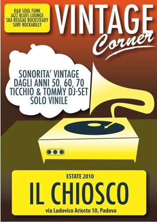 flyer Vintage Corner al Chiosco
