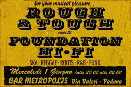 flyer Rough&Tough meets Foundation HI-FI