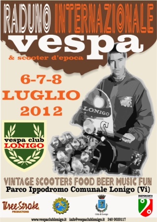 flyer Raduno Vespa Club Lonigo 2012 @ Parco Ippodromo – Lonigo, Vicenza
